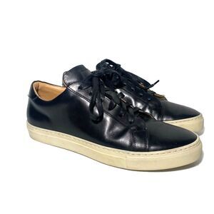 Untuckit Men's Black Leather Lace Up Shoe 10.5